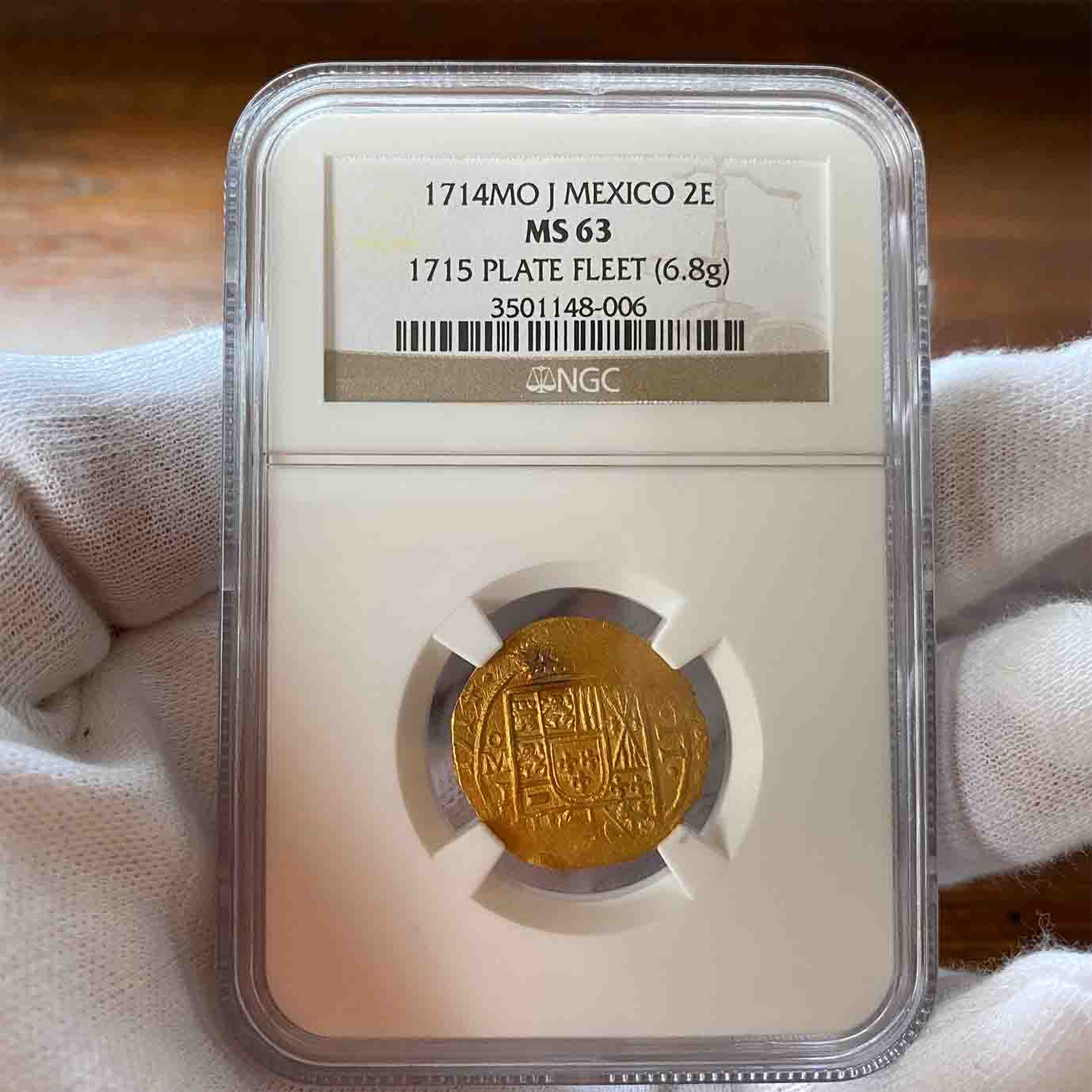 1,809年『ジョアン王子(ポルトガル・ブラジル）大型金貨』 高鑑定 MS61