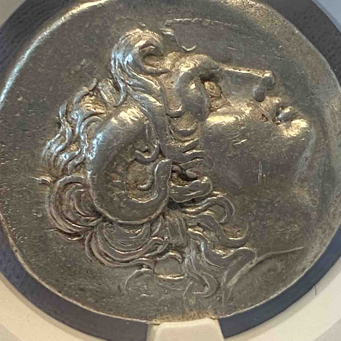 古代ギリシャ「アレキサンダー大王アモンの角」大型タイプ(16.51g) Ch 
