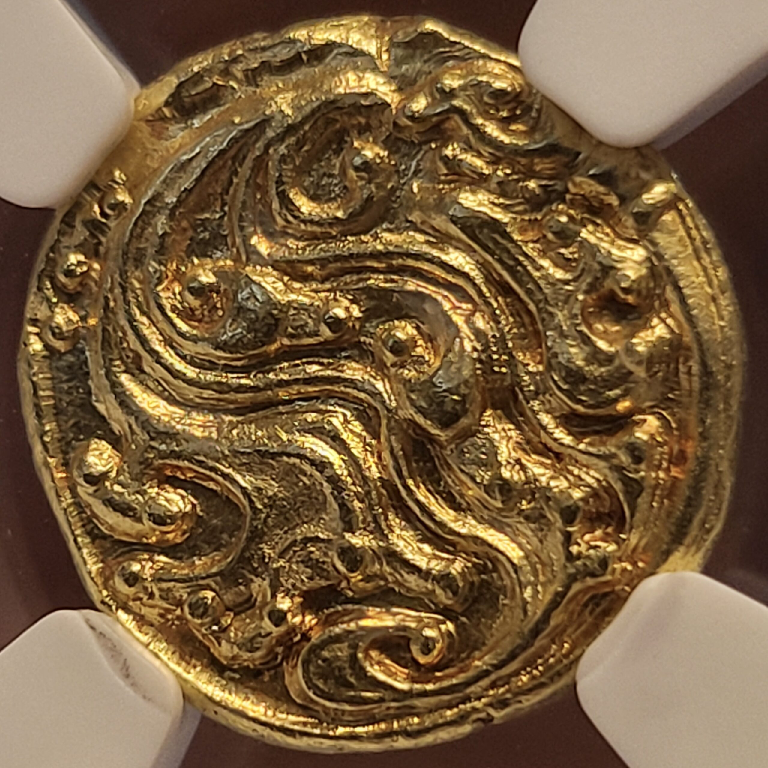 インド 西ガンガ朝 1100-1327年 『右向きのインド象』 MS-64 - Tokyo Numismatic Tradings